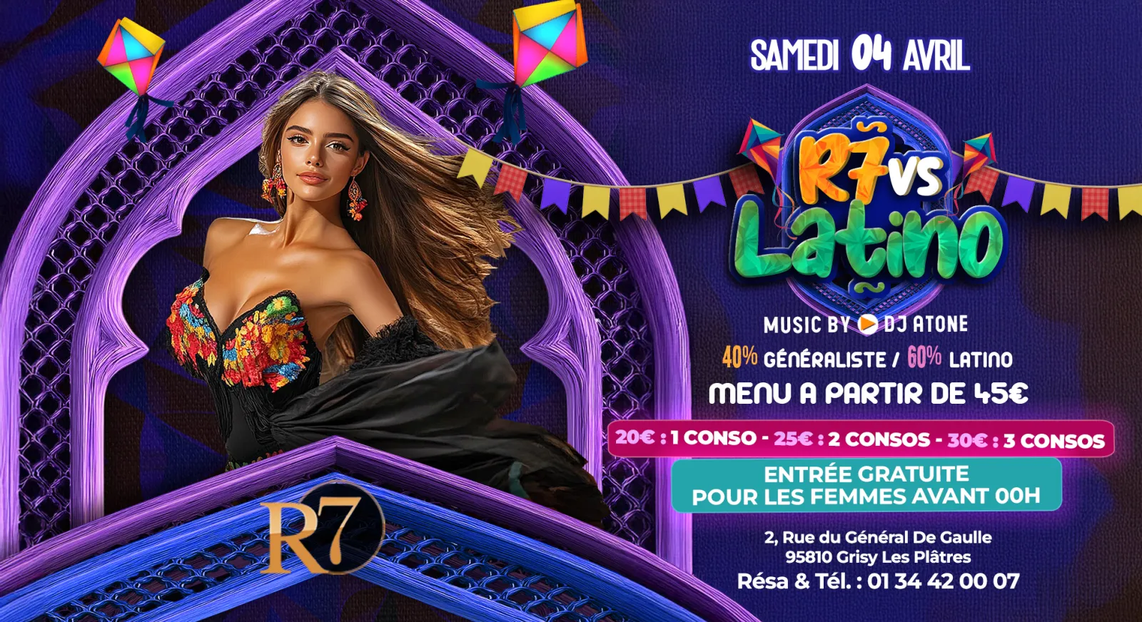 🌴💃 SAMEDI 04 AVRIL – R7 VS LATINO 💃🌴