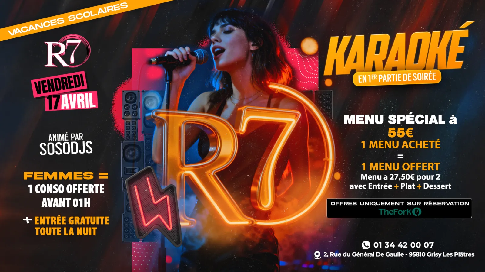 🎤✨ VENDREDI 17 AVRIL – KARAOKÉ AU R7 ✨🎤