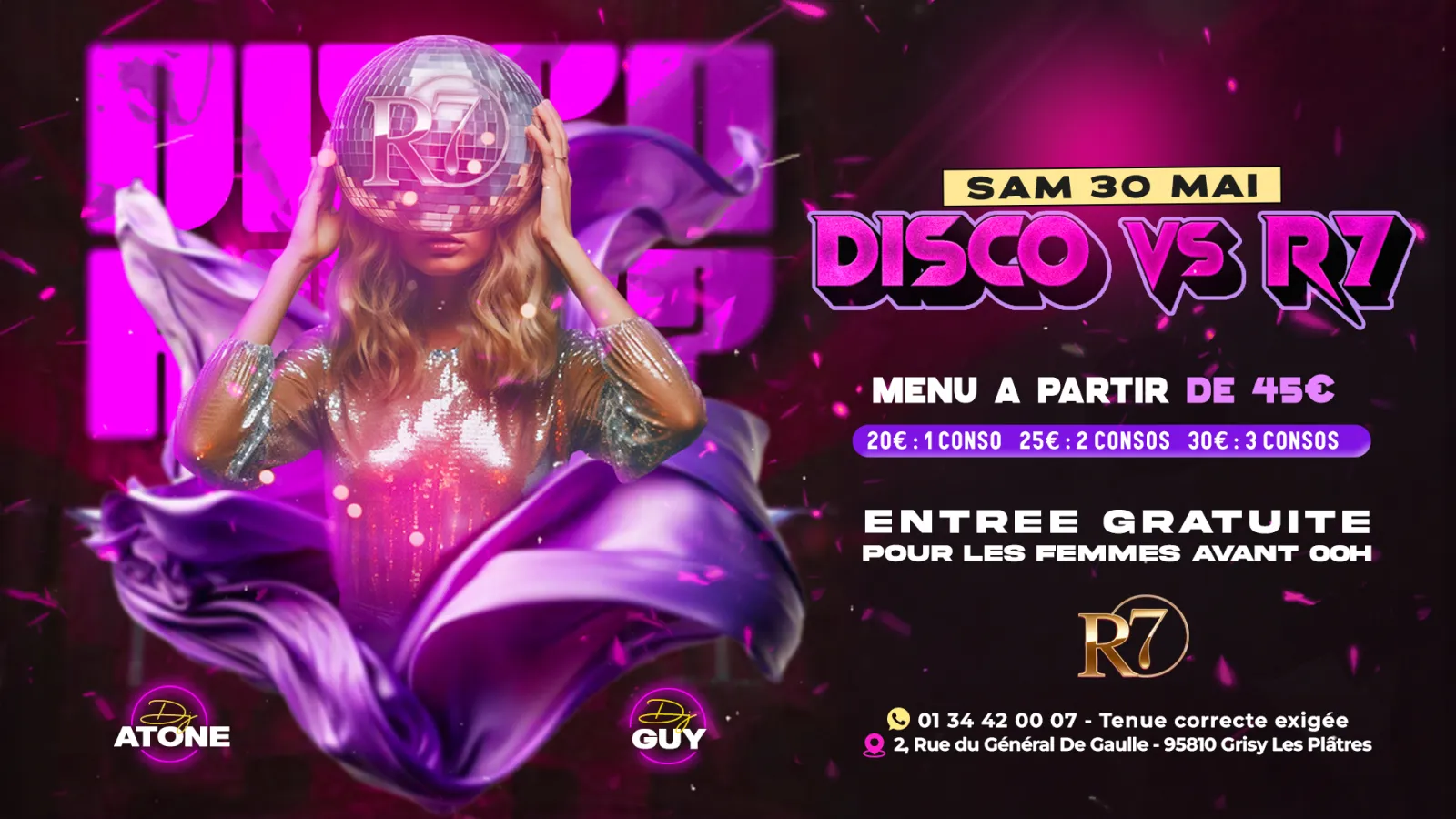 🪩✨ SAMEDI 30 MAI – DISCO VS R7 ✨🔥