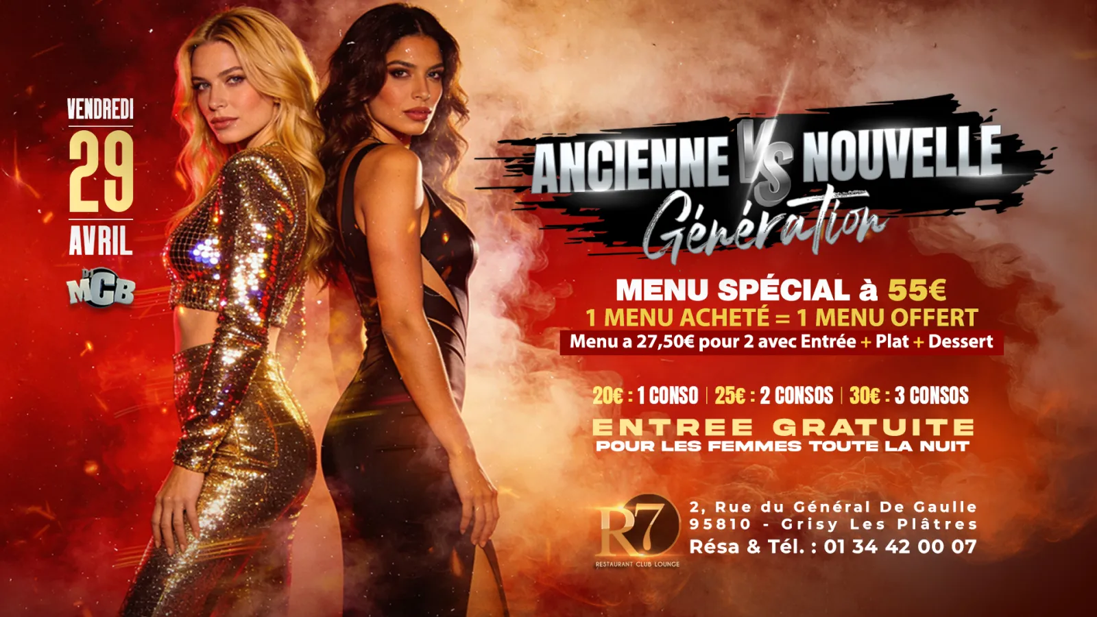 ⚡🔥 VENDREDI 29 AVRIL – ANCIENNE VS NOUVELLE GÉNÉRATION 🔥⚡