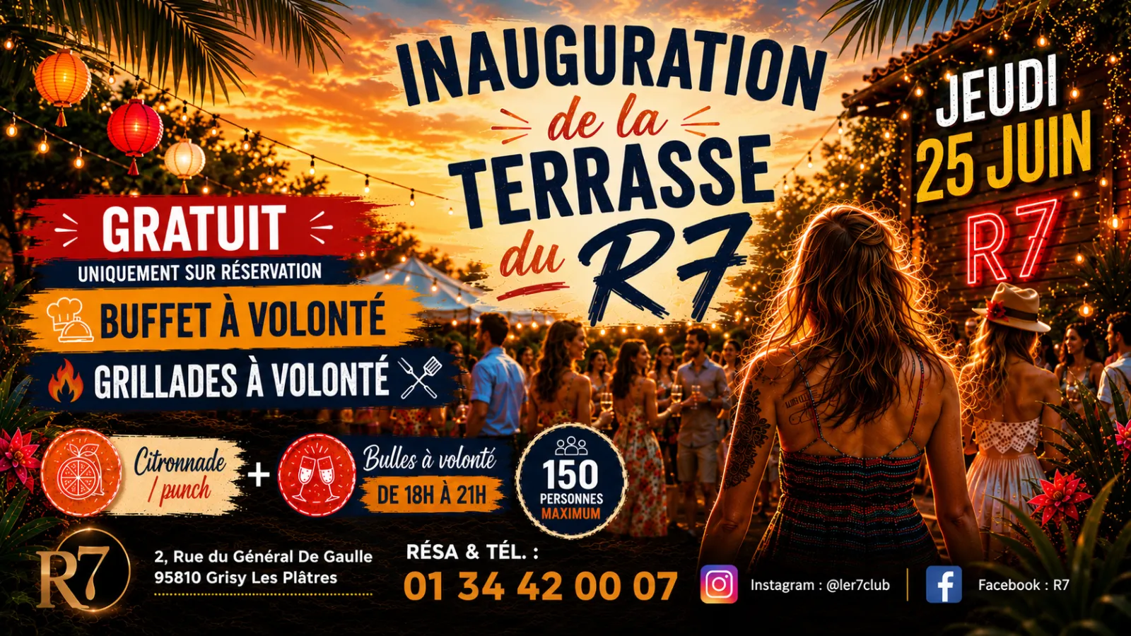 🌴🎉 INAUGURATION OFFICIELLE DE LA TERRASSE DU R7 🎉🌴