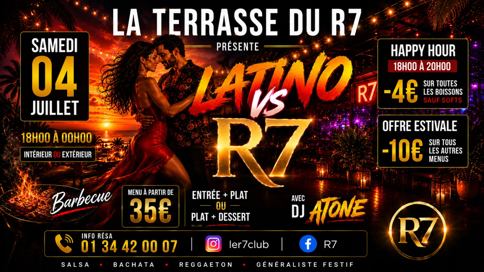 🔥💃 SAMEDI 04 JUILLET – LATINO VS R7 💃🔥