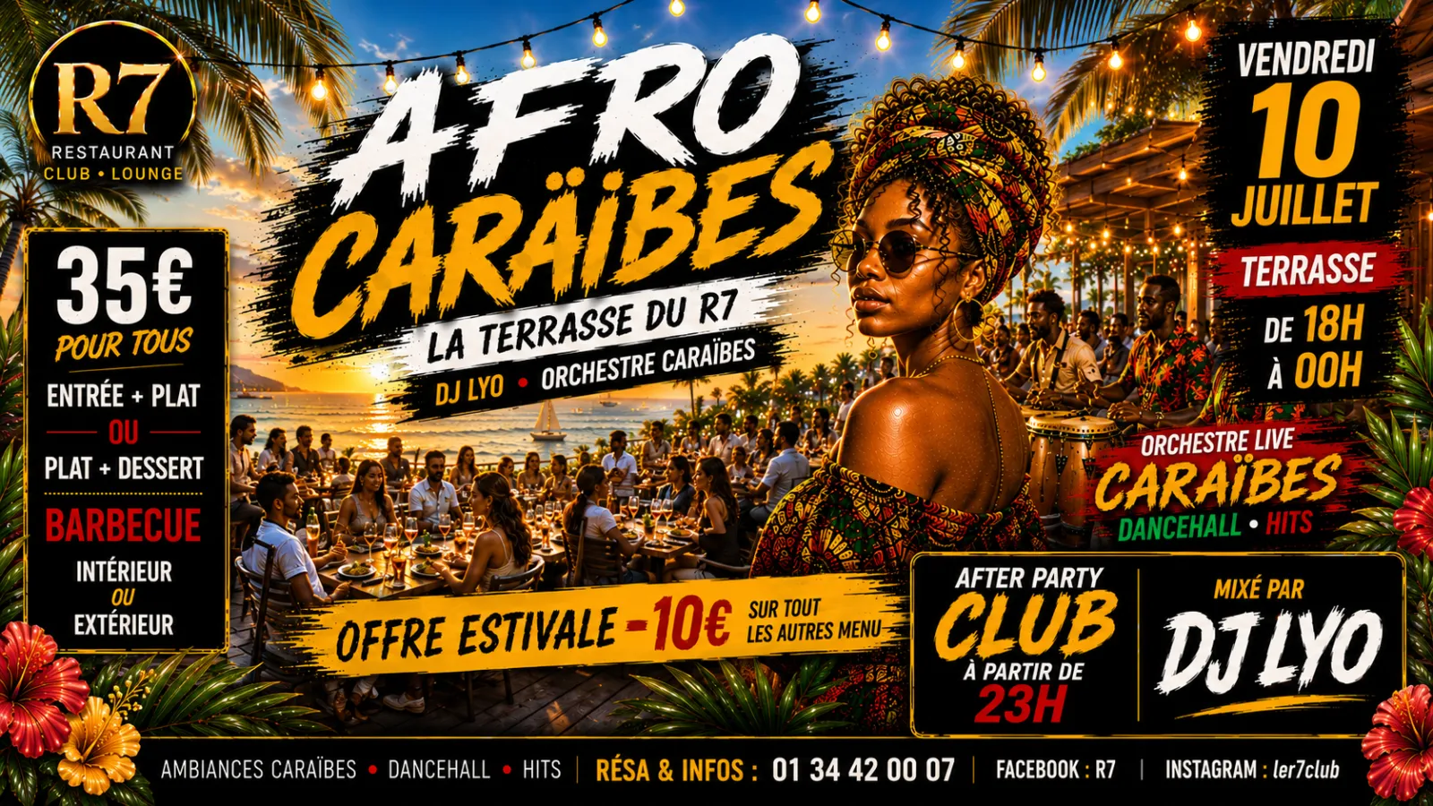 🌴🔥 AFRO CARAÏBES – LA TERRASSE DU R7 🔥🌴