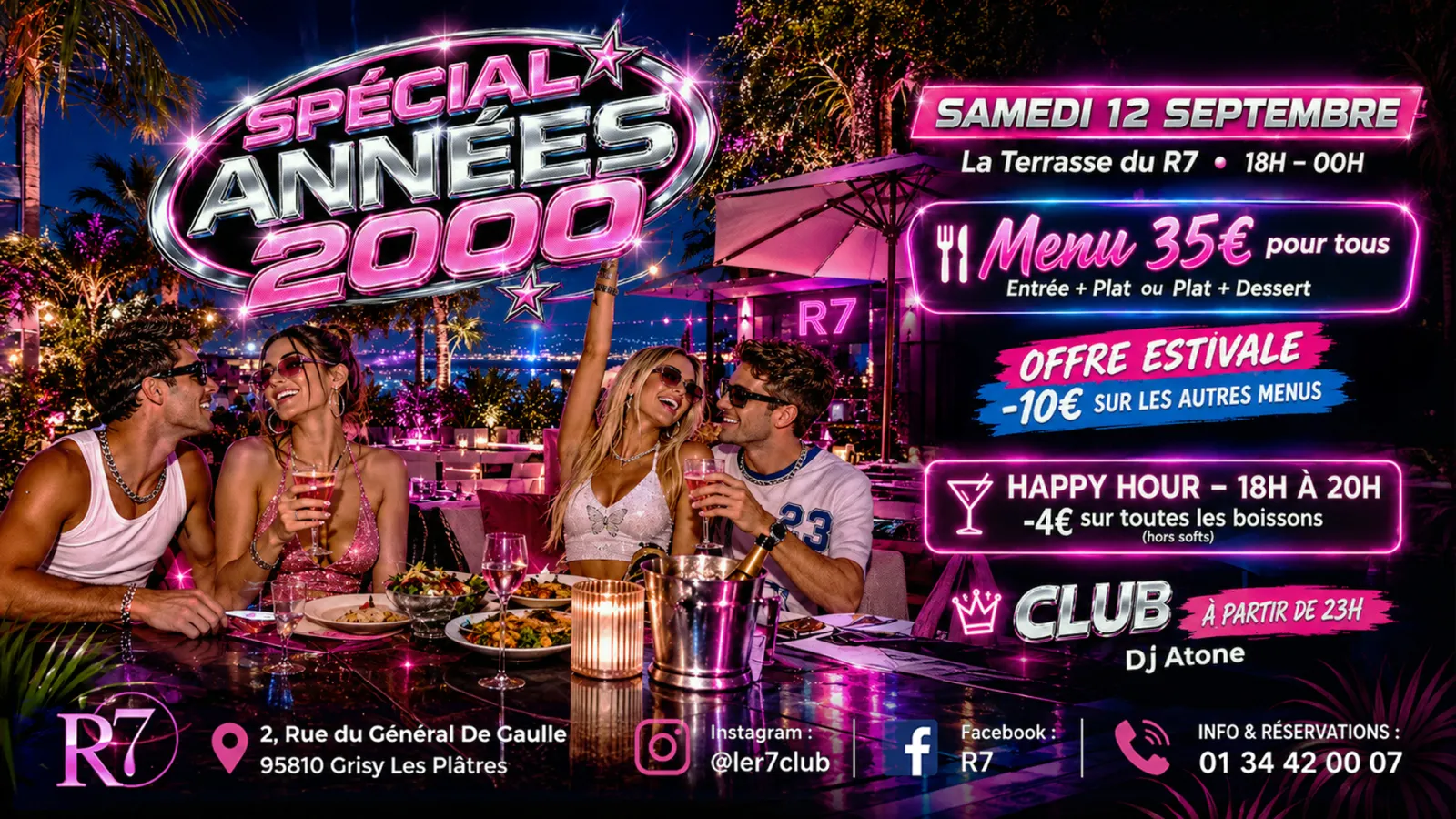 🔥 SAMEDI 12 SEPTEMBRE – SPÉCIAL ANNÉES 2000 ! 🔥
