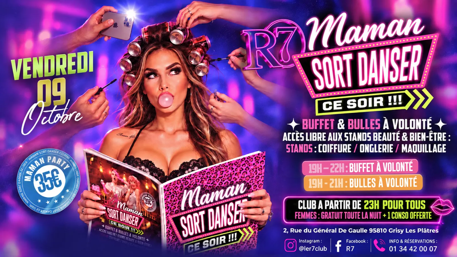 💋🔥 VENDREDI 9 OCTOBRE – MAMAN SORT DANSER  CE SOIR ! 🔥💋