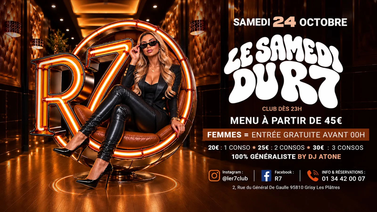 🔥🪩 **SAMEDI 24 OCTOBRE – LE SAMEDI DU R7 !** 🪩🔥